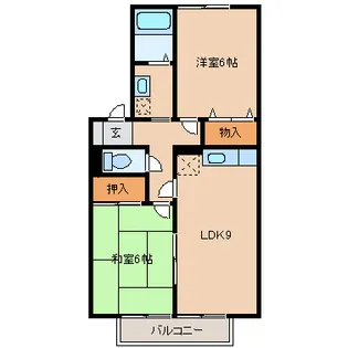 エスペランス【1階】の間取り