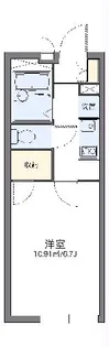 レオパレスクリムゾン矢口【1階】の間取り