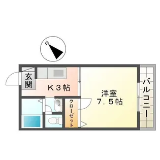 アミハイツ【2階】の間取り