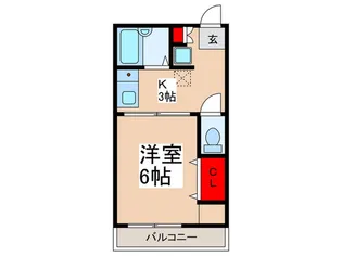 折原荘【2階】の間取り