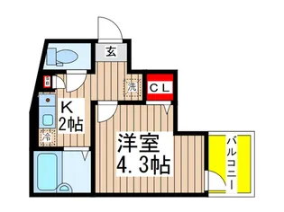 MELDIA船橋II【2階】の間取り
