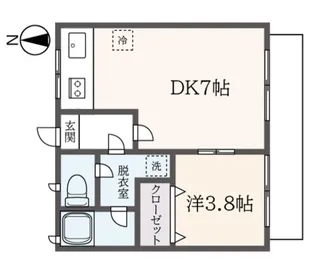 シティハイムHIRO【1階】の間取り