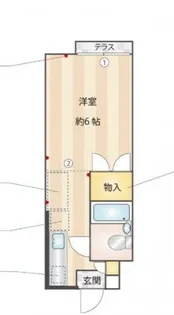 立川栄町フラットA棟【2階】の間取り