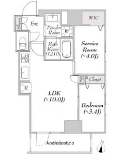 MYRIA RESIDENCE Ryogoku II【2階】の間取り