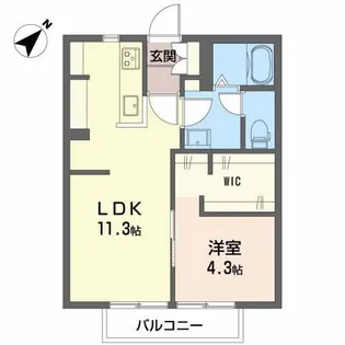 センターヴィレッジ109 B【1階】の間取り