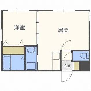 アール栄通【4階】の間取り