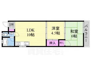 グロースハイツ住道2【4階】の間取り