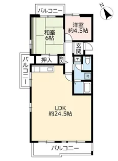 URアミティ学園西町【3階】の間取り