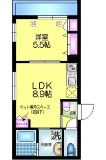 ヘーベルメゾン押上【1階】の間取り