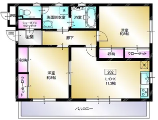 マジェスティックMC柏崎【2階】の間取り
