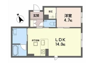 エリーズコート宇宿【1階】の間取り