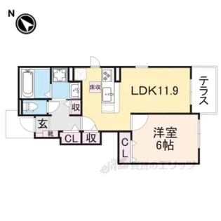 カーサカメリア【2階】の間取り