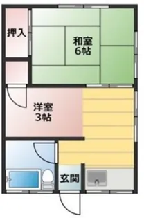 松岡荘【2階】の間取り