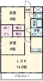 インペリアル浦里 C【1階】の間取り