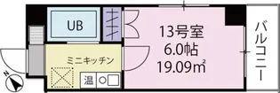 ベルビー川崎【7階】の間取り
