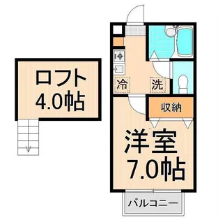 パークフロント谷中C【2階】の間取り
