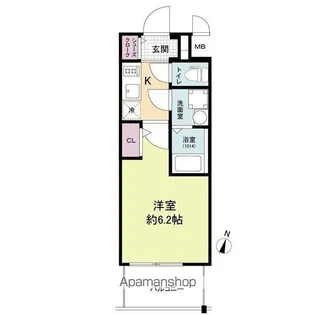エスリードレジデンス大阪福島シティウエスト【11階】の間取り