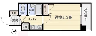 ライオンズステーションプラザ西鹿児島403【4階】の間取り