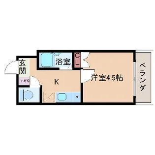 アップルコート於保多II【2階】の間取り