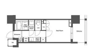 LIBR GRANT 西新宿WEST【5階】の間取り