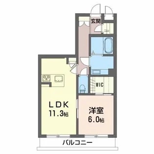 メゾンマスト高坂【3階】の間取り