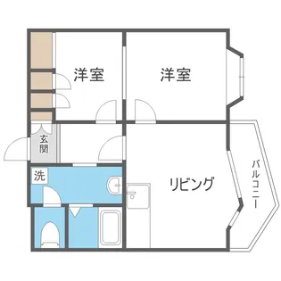 メゾンサッポロ【1階】の間取り