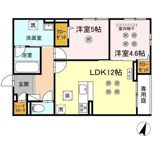 TORISIA STAGE 小郡駅南【1階】の間取り