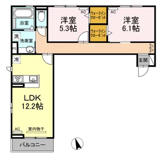 フレスコ【1階】の間取り