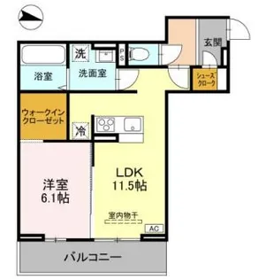 ソレイユ・ウエスト【3階】の間取り