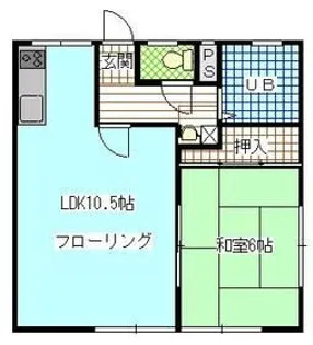 本橋第一パナハイツ【1階】の間取り