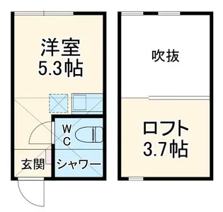 Glanz六浦【1階】の間取り