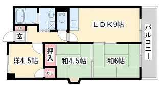 ファミールハイツ【1階】の間取り