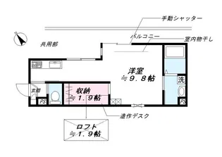 haut pont【1階】の間取り