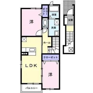 ブリーゼ天神【2階】の間取り