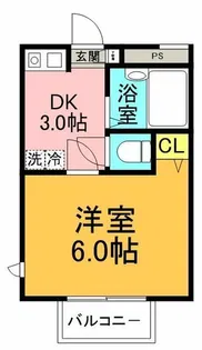 ヒルトップ鶴川【1階】の間取り