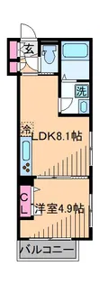 ベルレジデンス日吉【1階】の間取り