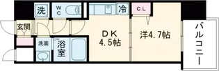 MAXIV大阪長田【4階】の間取り