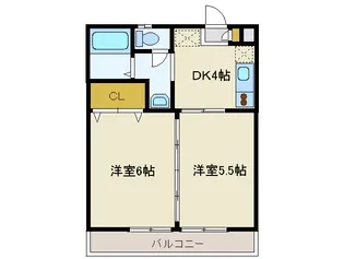 パルティ長町南【1階】の間取り