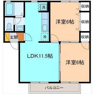 シャルムN‐II【2階】の間取り
