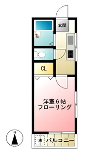 スカイウイング【2階】の間取り