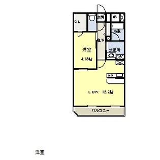 コ-トスタシオ【5階】の間取り