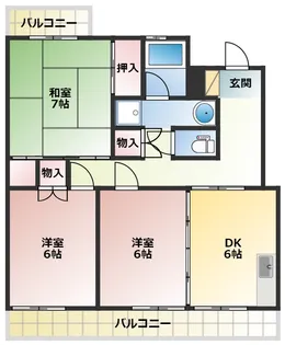 モア・グランドリーMY A【2階】の間取り