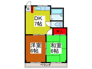 マンションシラヌイ【2階】の間取り