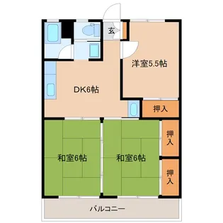 ペアシティ2【4階】の間取り