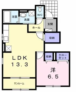さくらセレッソC【1階】の間取り