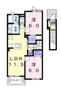 ドルチェ【2階】の間取り