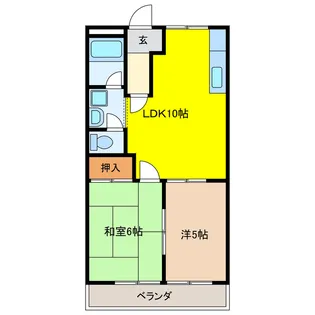 岐阜県安八郡安八町南今ケ渕【アパート】の間取り