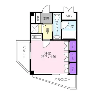 CHOCORUTE(チョコルテ)【2階】の間取り