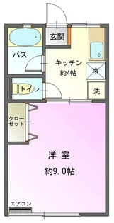 シティハイム 藤【2階】の間取り