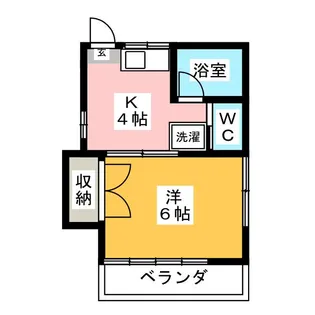 コーポ阿川【1階】の間取り